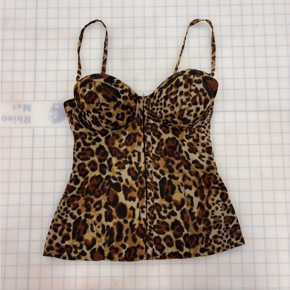 Guess Leopard Print bustier